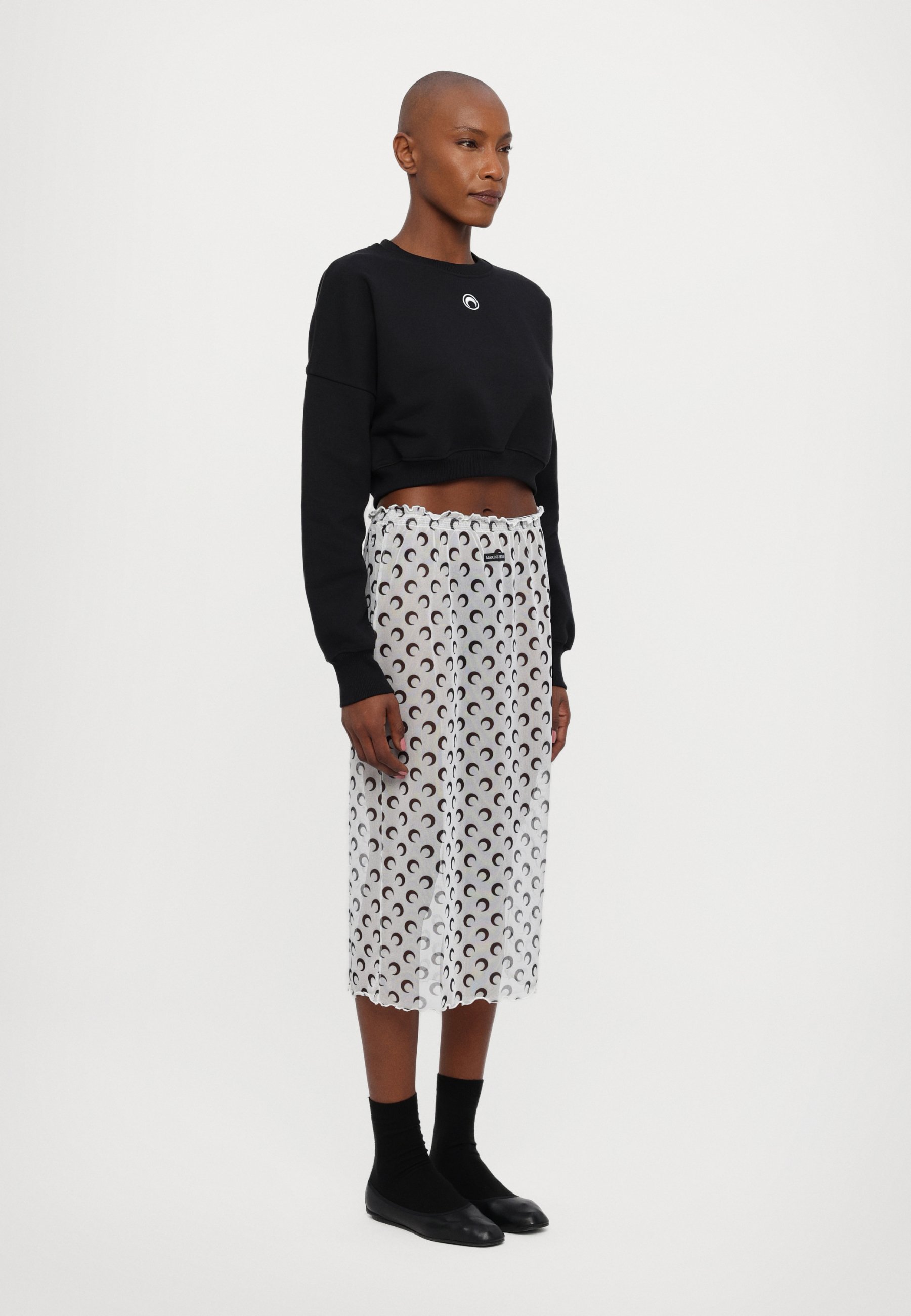 Marine Serre Morie Midi Skirt スカート MOIRE BALLGOWN SKIRT • Marine Serre