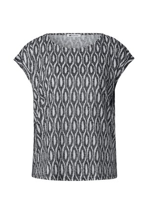 Street One, DROPPED SHOULDER SHIRT IM AUSBRENNER-LOOK - T-shirts print - clay sand