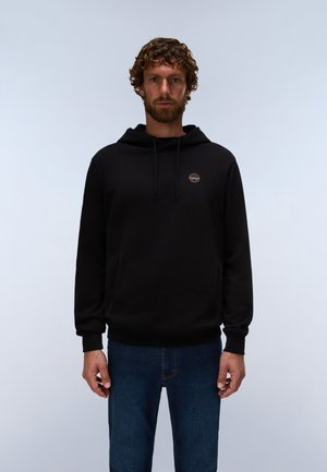 Napapijri, BADGE H - Felpa con cappuccio - black beauty