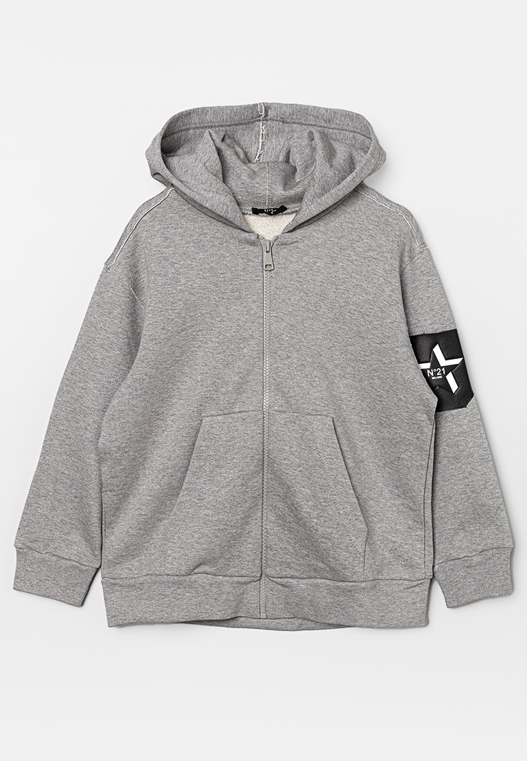 N°21 Sweater met rits grijs N°21 Sweater met rits grijs