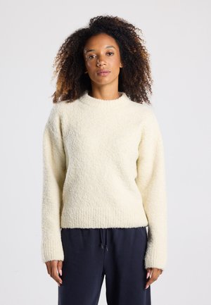 Fleece trui - off white