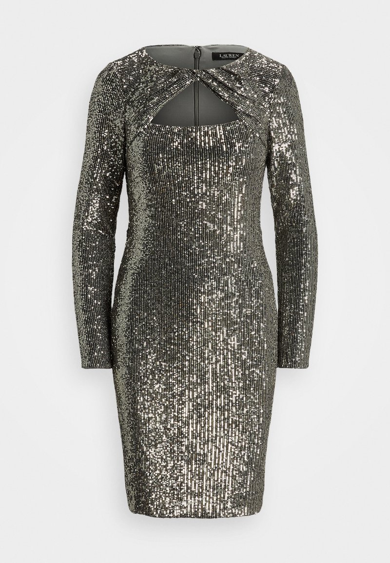 Lauren Ralph Lauren BRAIR LONG SLEEVE DRESS - Cocktail φόρεμα / Φόρεμα για πάρτι - gunmetal