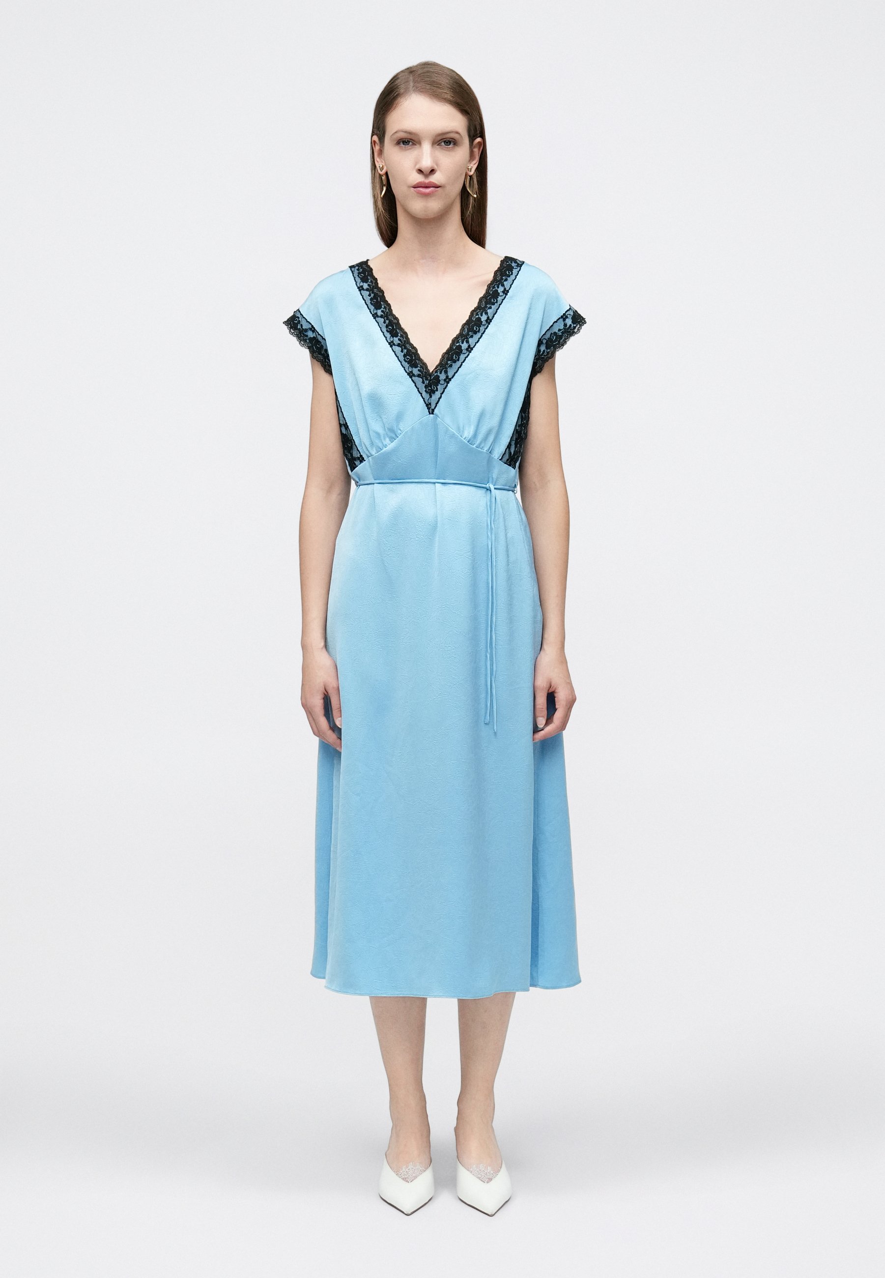 極美品　BAUM UND PFERGARTEN BLUE MAXI DRESS Baum und Pferdgarten ANDRA - Day dress - dusk blue/light blue