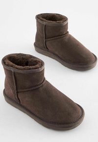 Next WATER REPELLENT PULL ON STANDARD - Botas para la nieve - chocolate brown suede