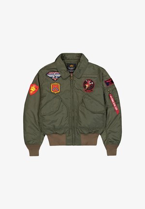 Alpha Industries, ALPHA INDUSTRIES MEN - BOMBER JACKETS CWU-45/P DEVILS BRIGADE - Giubbotto Bomber - dark olive