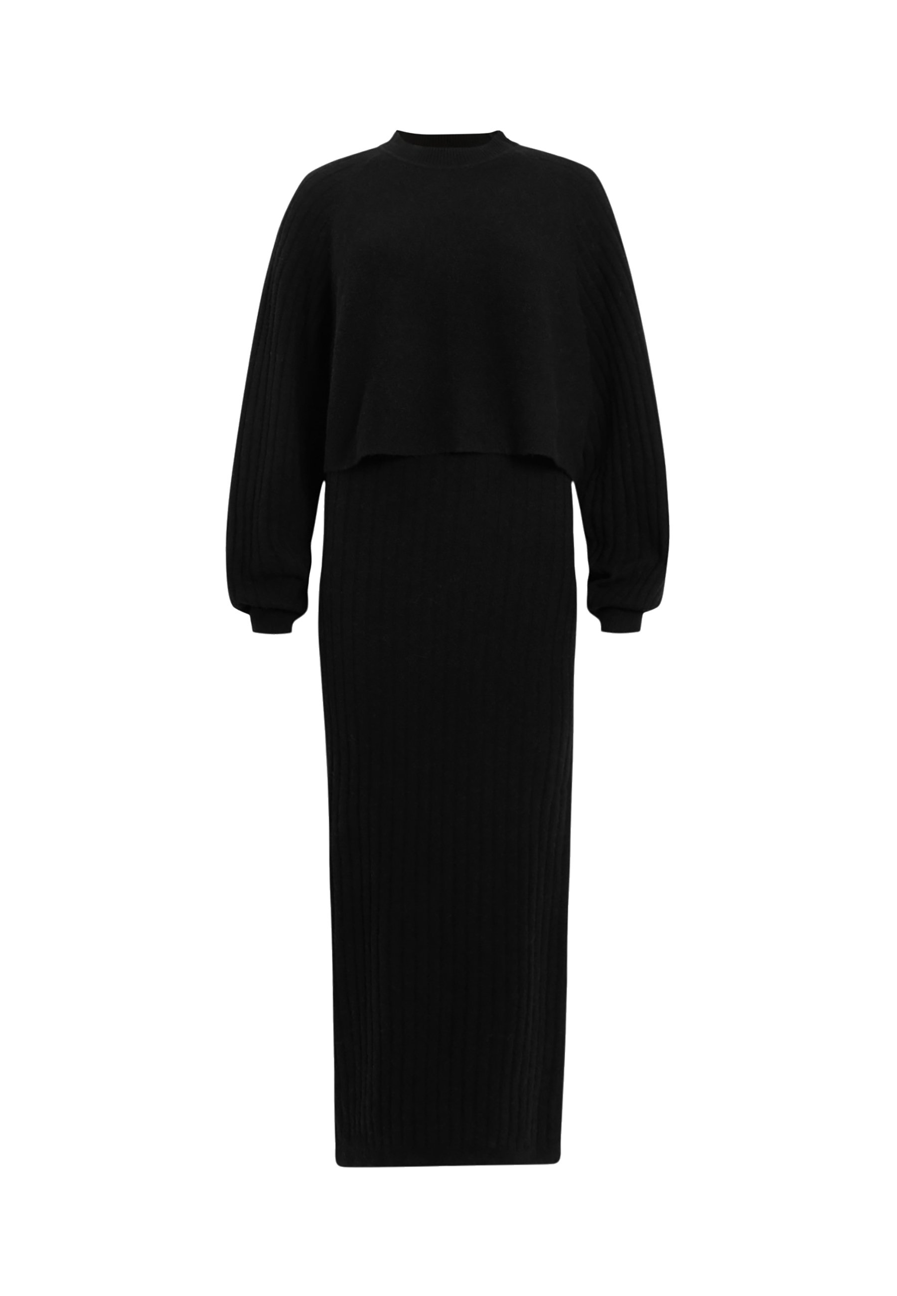 AllSaints MARGOT CREW DRESS - Jumper dress - black - Zalando.co.uk