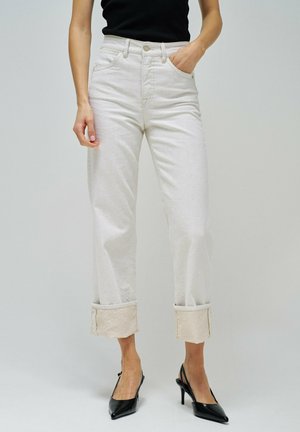 FAITH PUSH IN STRAIGHT - Vaqueros rectos - beige