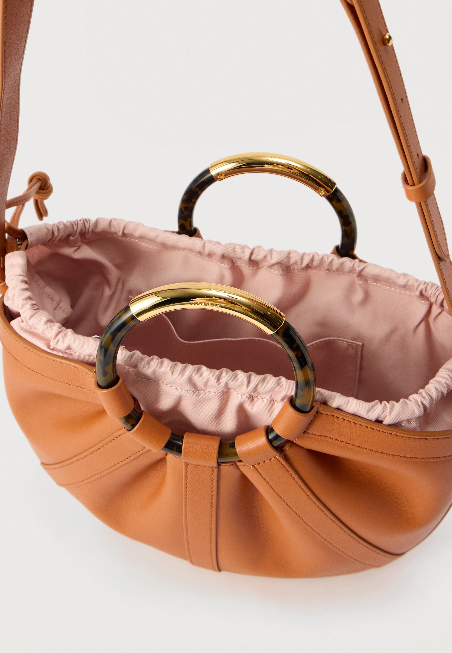 Coccinelle SHELL - Handbag - crab/ochre - Zalando.co.uk