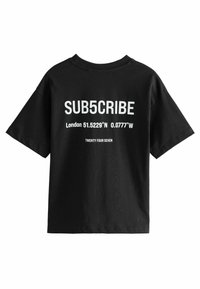 Next REGULAR FIT SHORT SLEEVE - Print T-shirt - black