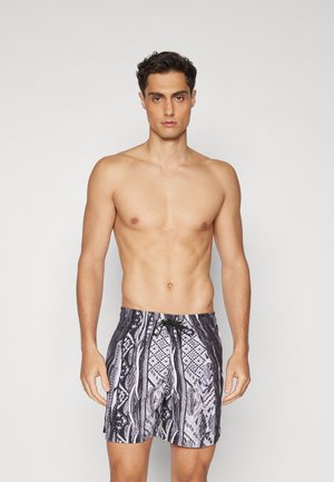 Carlo Colucci SWIM - Swimming shorts - antracite/black/white