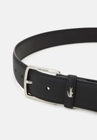 Lacoste CURVED STITCHED EDGES UNISEX - Ceinture - noir