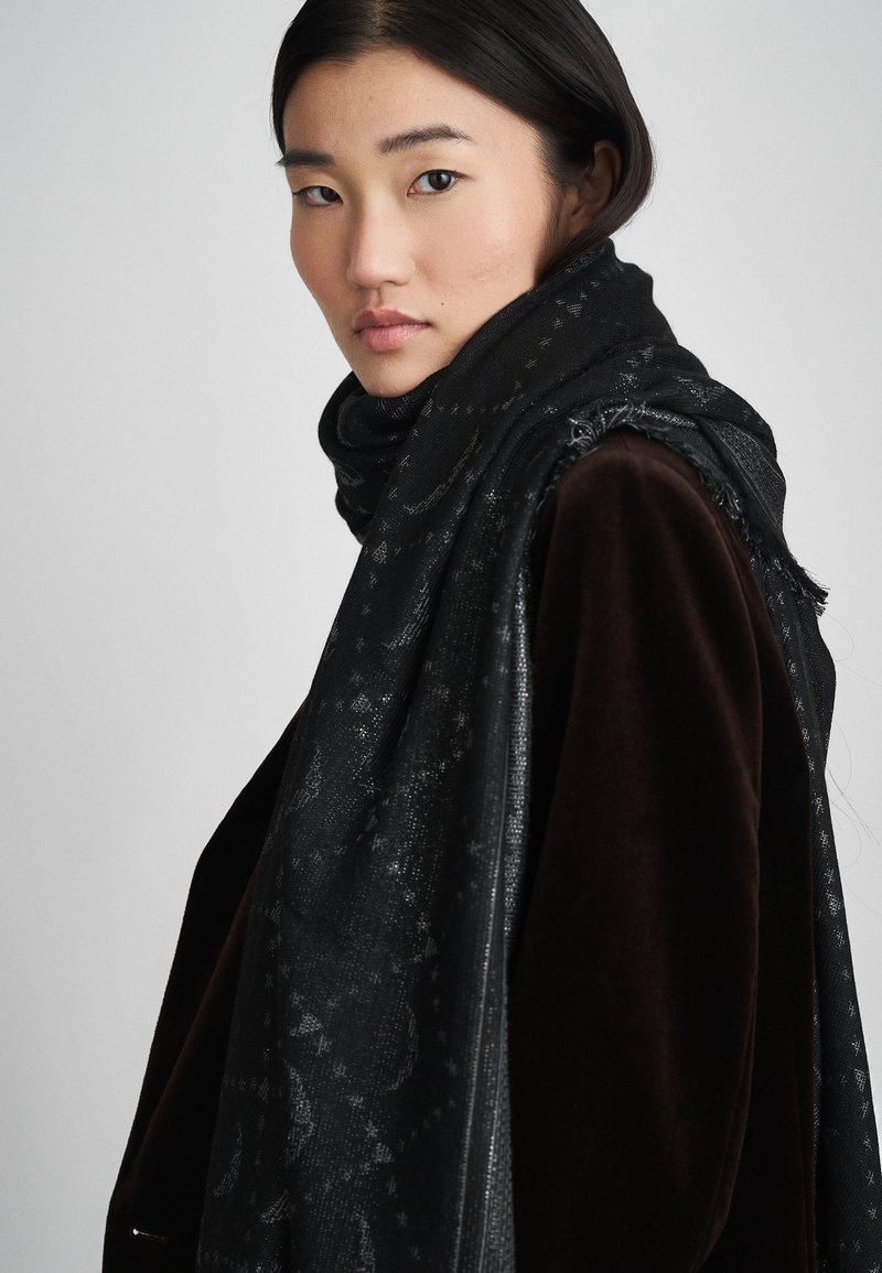 Zadig Voltaire GLENN MONOGRAM Foulard silver/silver-coloured