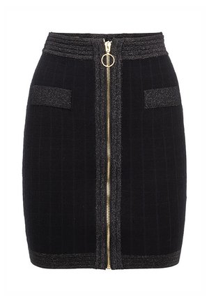 INFLUENCER FULL ZIP - Minirock - black