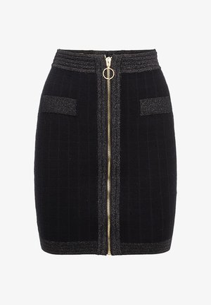 INFLUENCER FULL ZIP - Minifalda - black