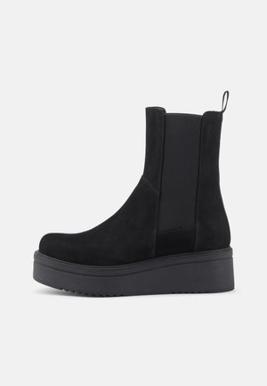 TARA - Bottines à plateau - black