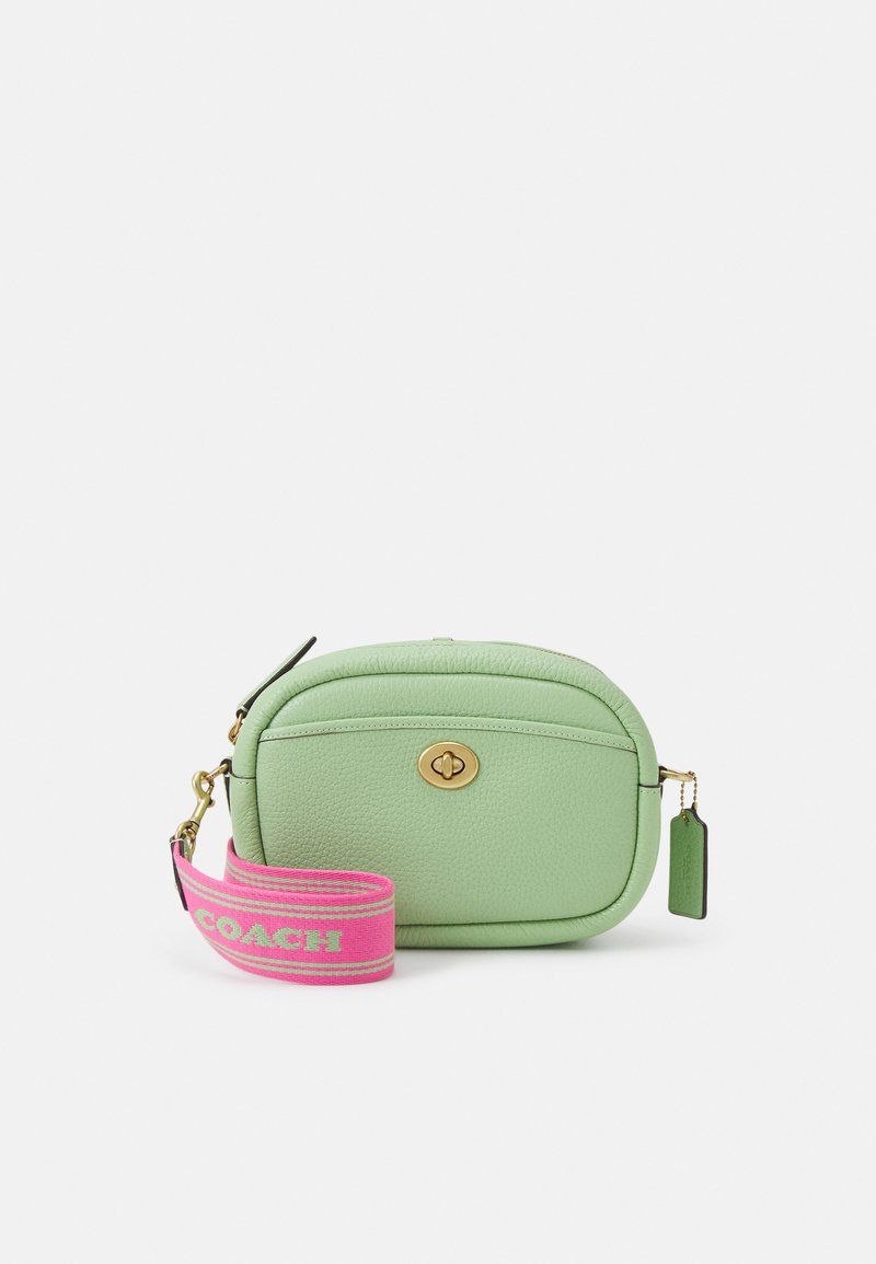 Coach SOFT CAMERA WITH STRAP Across body bag pale pistachio/light