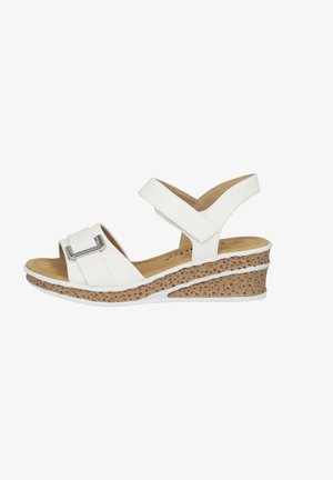 VEMLU - Wedge sandals - weiß