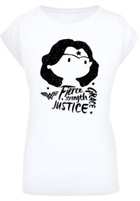 F4NT4STIC DC COMICS FIERCE SKETCH - T-shirts med print - white