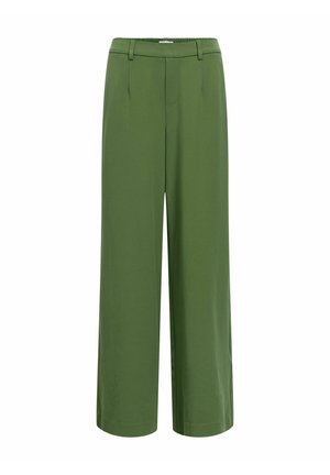 Object, OBJLISA WIDE PANT NOOS - Pantalon classique - bronze green