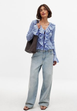 NA-KD Cardigan - blue