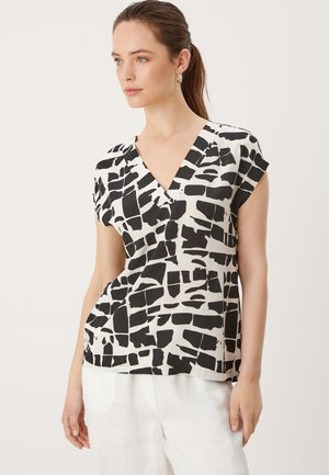 Blouse - black aop
