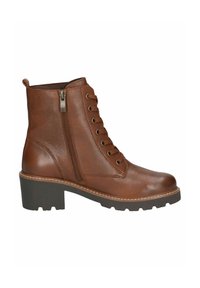 Caprice Bottines à lacets - cognac nappa