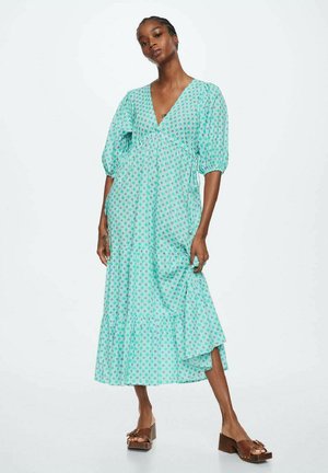 BASIL - Day dress - aquamarijn