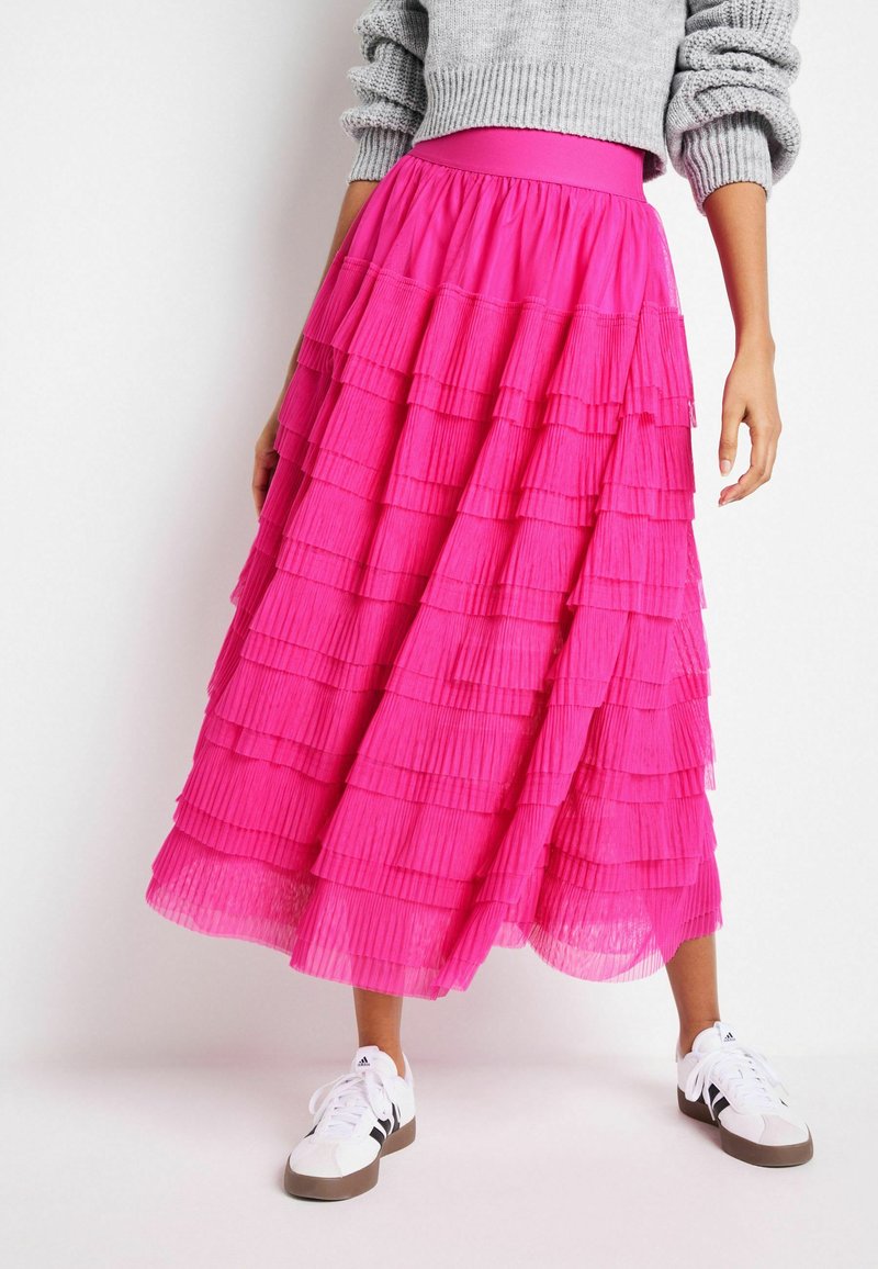 Next Pliceret nederdel /Nederdele med folder - bright pink