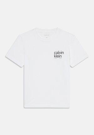 Calvin Klein Jeans SMALL GRAPHIC UNISEX - T-shirt imprimé - bright white