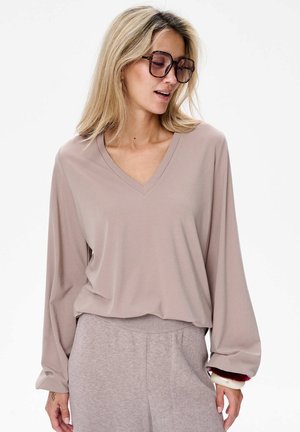 Langarmshirt - brown