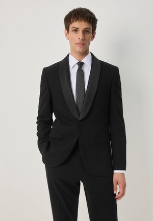 Next SLIM FIT SEQUIN TUXEDO  - Giacca elegante - black