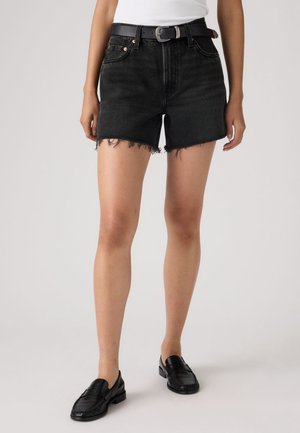 RIBCAGE ZIP - Denimové šortky - shrink up short