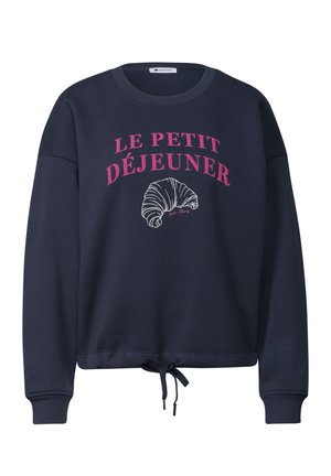 Street One, LANGARM SWEATSHIRT MIT WORDING - Sweatshirt - darkest blue