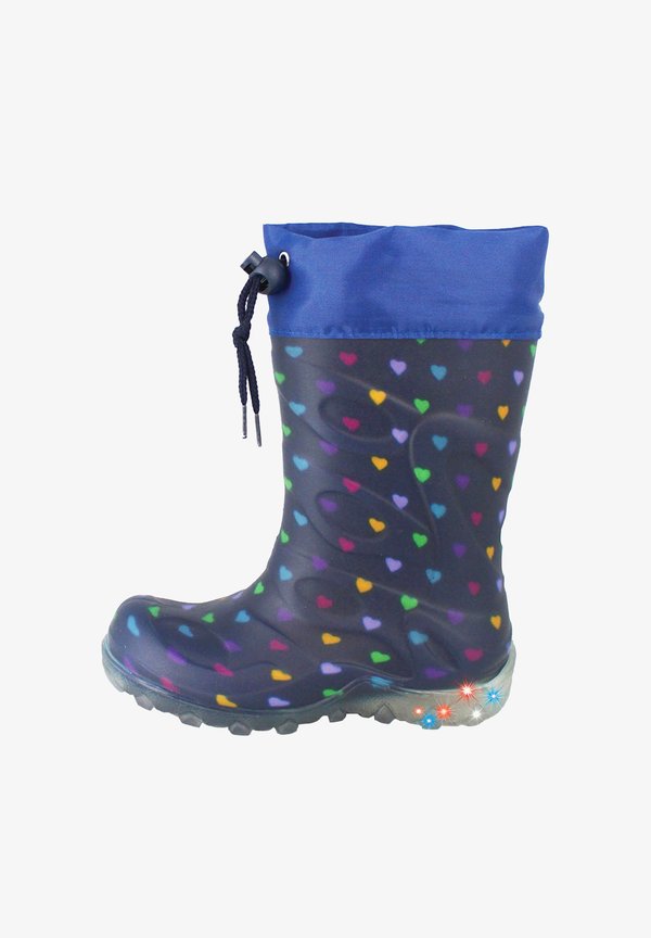WARMFUTTER BLINKING HEARTS – Gummistiefel – dunkelblau