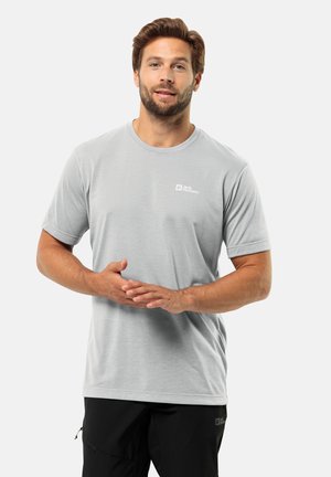 Jack Wolfskin VONNAN SS - Sport T-Shirt - cool grey