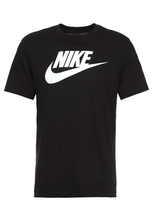 Nike Sportswear TEE ICON FUTURA  - Print T-shirt - black/white