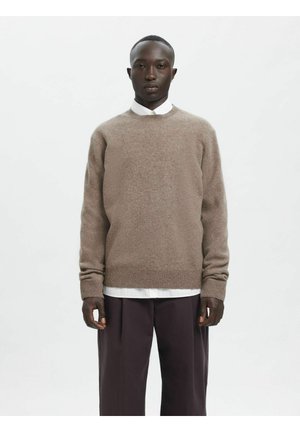 PULLOVER - Strickpullover - dark earth