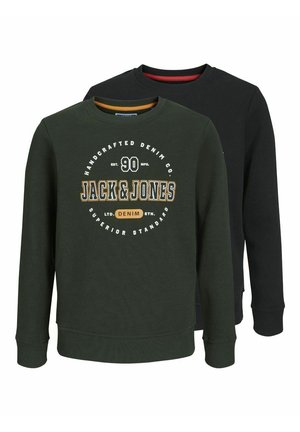 JJSTAMP CREW NECK  2 PACK - Sudadera - black