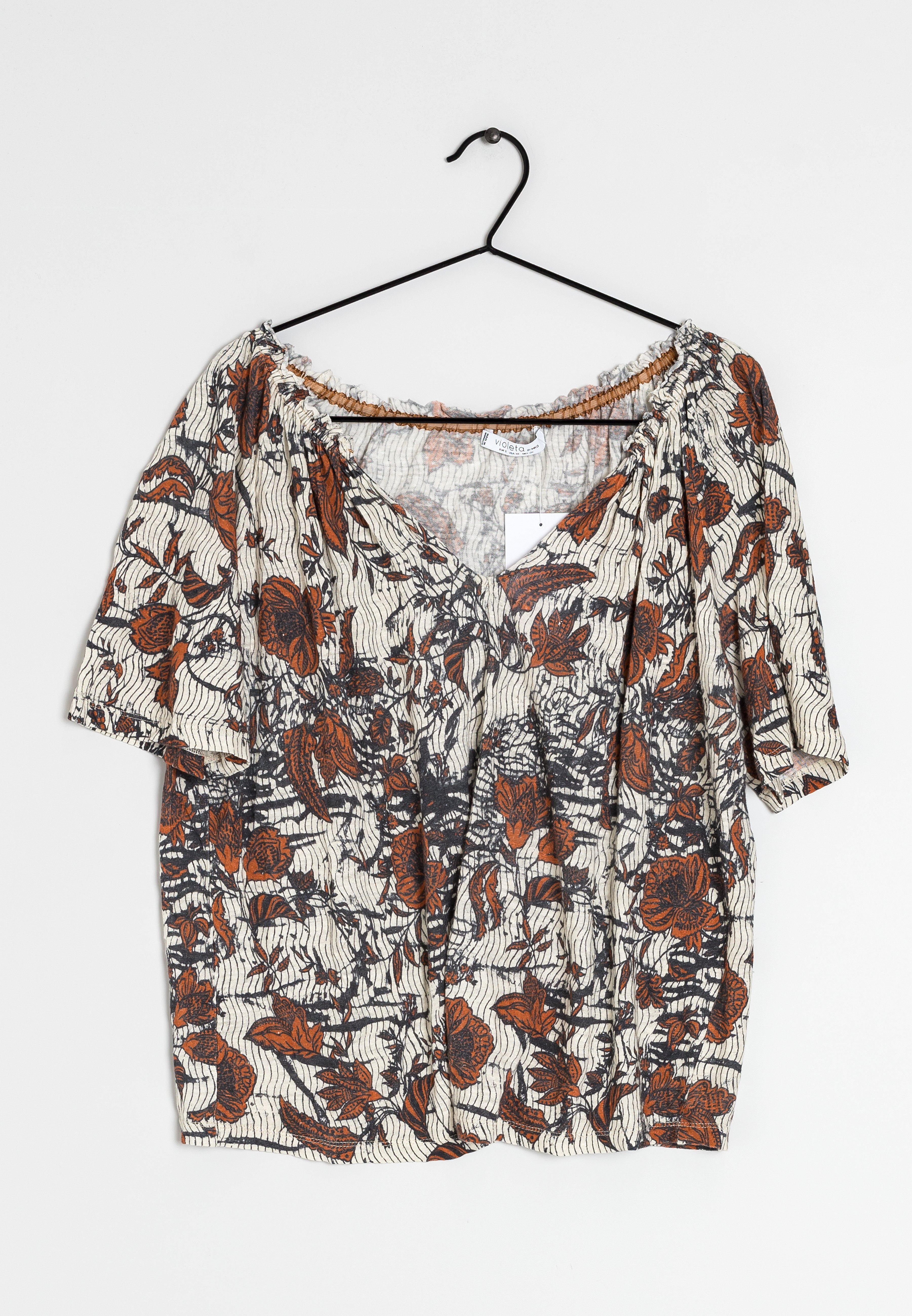 Violeta by Mango Blusa - multicolored/marrón - Zalando.es