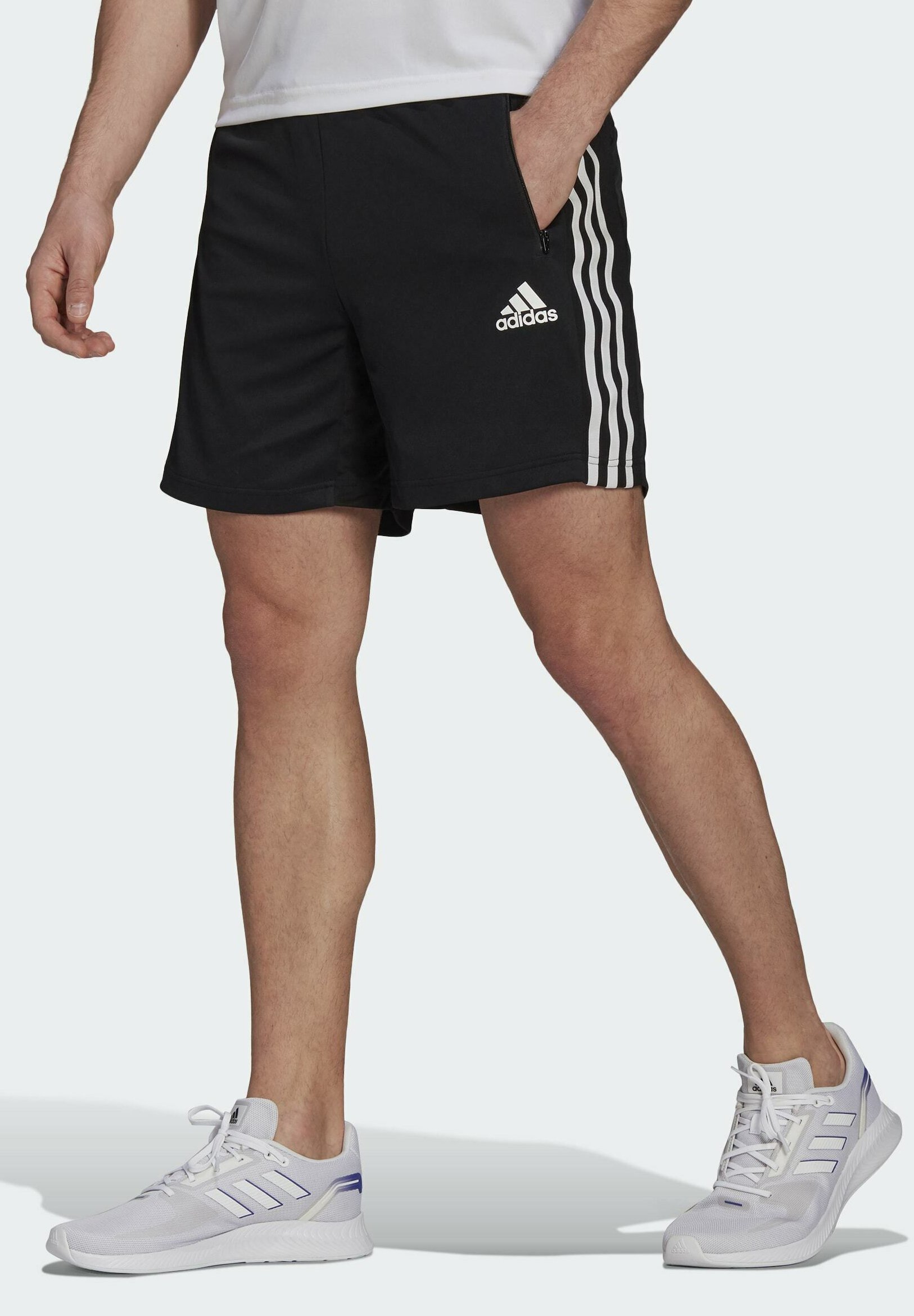 Más allá Subtropical semáforo adidas Performance PRIMEBLUE DESIGNED TO MOVE SPORT 3-STRIPES SHORTS -  Pantalón corto de deporte - black/negro - Zalando.es