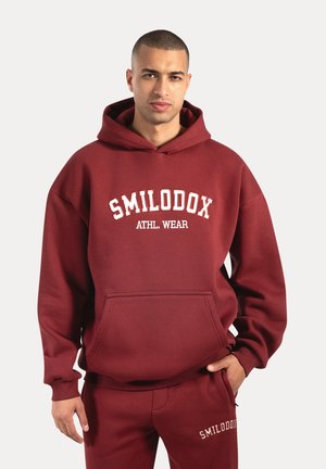 Sweat à capuche - bordeaux