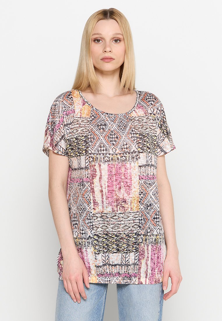 Damart T-shirt print paars