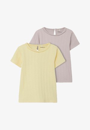 2 PACK - Basic T-shirt - violet ice