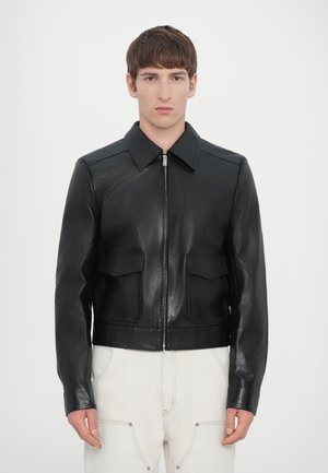 SPORTS JACKET - Lederjacke - black