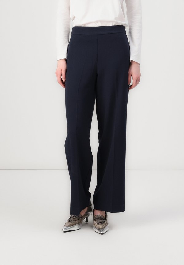 SLFEMMA TARA WIDE PANT  - Trousers - dark sapphire melange