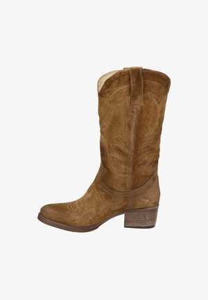 Cowboy-/Bikerlaarzen - cognac