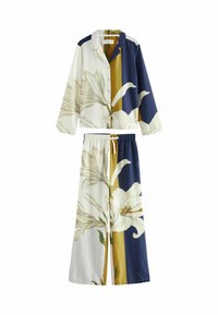 Next REGULAR FIT - KEW COLLECTION SET - Yöasusetti - navy ecru stripe floral