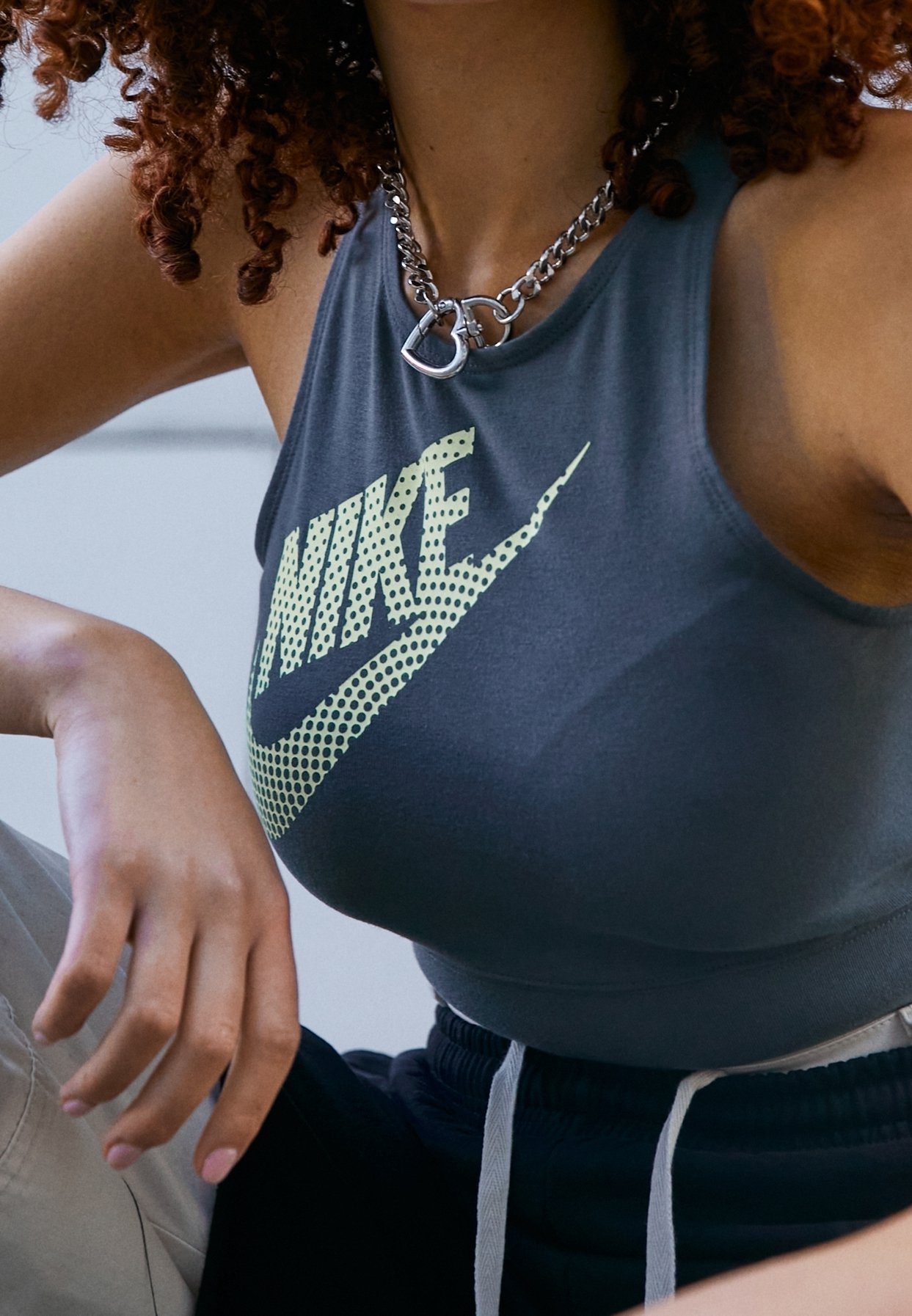 nike swoosh chain net shirt