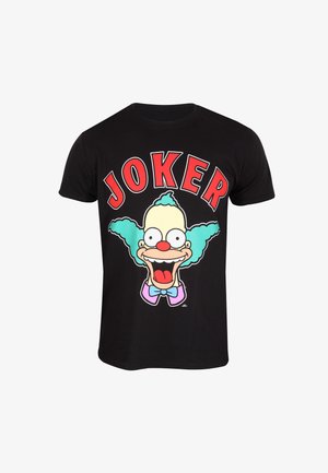 Henry Tiger SIMPSONS KRUSTY JOKER - Triko s potiskem - black