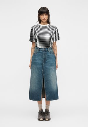 BRANDON SKIRT - Džinsinis sijonas - blue  grind washed